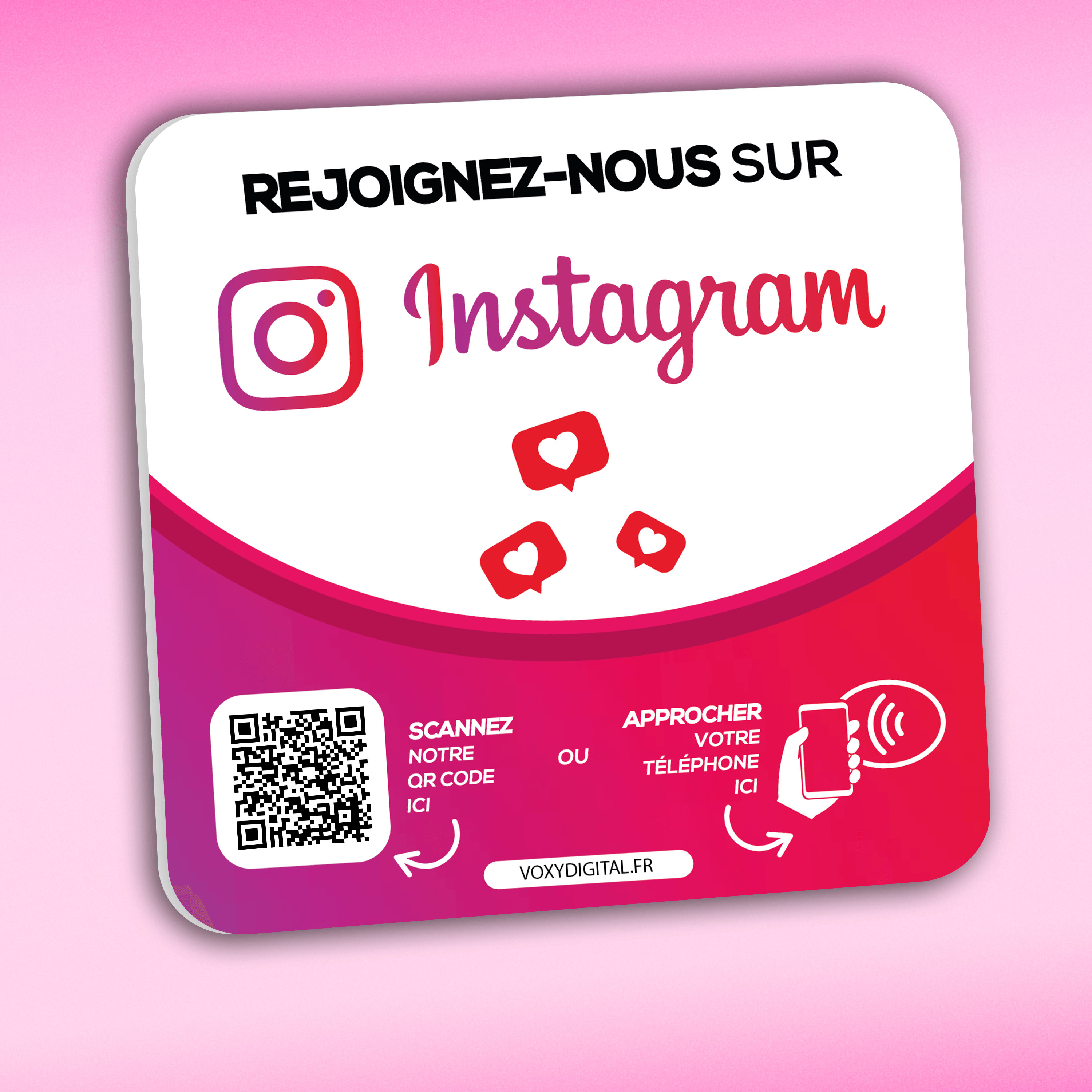 Plaque Instagram  - NFC